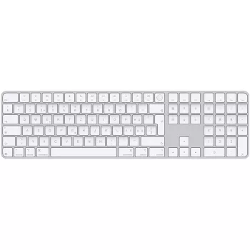 Apple Magic Keyboard s Touch ID in numerično tipkovnico – srebrna – US-angleška