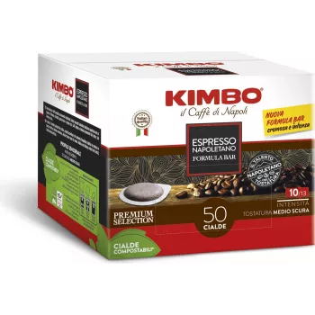 Kimbo NAPOLETANO 44mm ESE blazinice 50 kosov x 7g mleta kava temnega praženja
