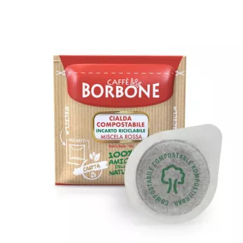 Caffè Borbone Miscela Rossa 44mm ESE kavne blazinice, 100 kosov po 7,2g