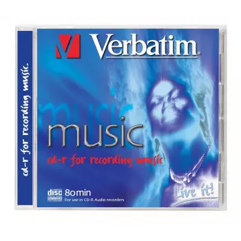 Verbatim CD-R Audio 80 min glasba 10 kosov Jewel