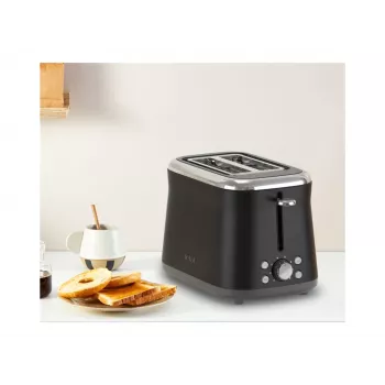 TEFAL toaster TT7208E0 Collection Retro 850 W 2 reži nerjavno jeklo črn