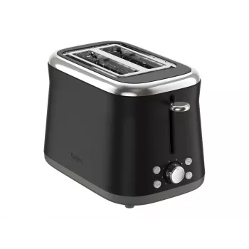 TEFAL toaster TT7208E0 Collection Retro 850 W 2 reži nerjavno jeklo črn