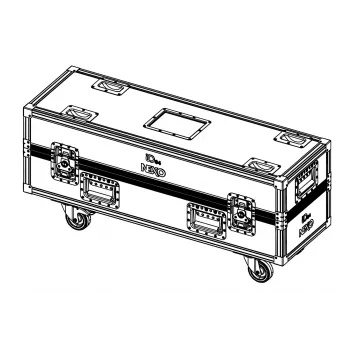 NEXO IDT-2CASE84 Flight Case s kolesi za 2 zvočnika ID84 / ID84T
