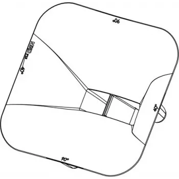 NEXO PNU-P12FLG9040-BK disperzijski adapter za trobento za zvočniški sistem P12 (90° x 40°) – črn