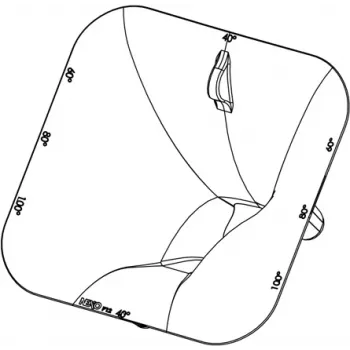 NEXO PNU-P12FLGPS-BK prirobnica trobente / disperzijski adapter za zvočne sisteme P12, črna