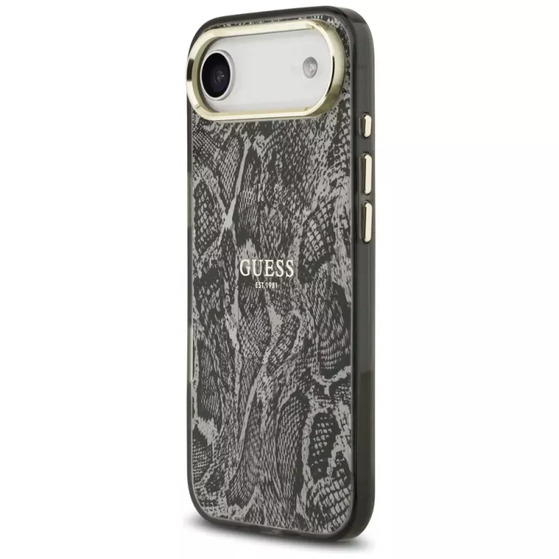 Guess Python Pattern ovitek MagSafe za iPhone Air – črn