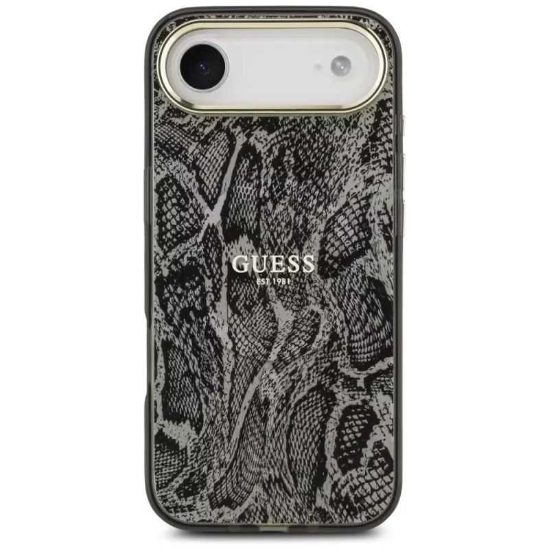 Guess Python Pattern ovitek MagSafe za iPhone Air – črn