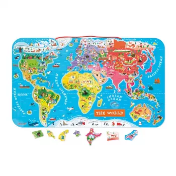 Janod magnetna sestavljanka World Map