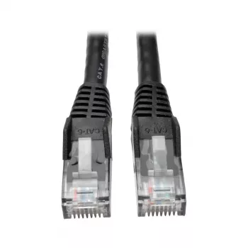 Tripp 25ft Cat6 gigabitni uliti mrežni kabel brez zatičev RJ45 M/M črn