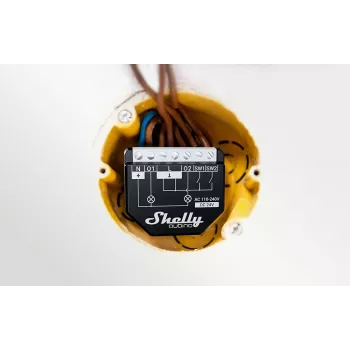 Shelly Wave 2PM EU LR pametno stikalo za luč Z-Wave z merjenjem porabe, 2-kanalno