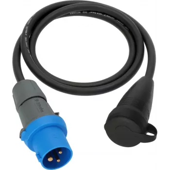 Adapter kabel Brennenstuhl CEE 230V 16A 1,5m, spojka Schuko IP44, črno-moder