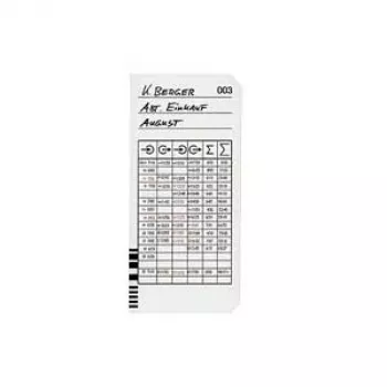 BÜRK MOBATIME časovna kartica tipa 2-5 F.K975 (B01820400400) - paket 100 kosov
