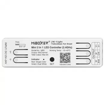 Miboxer MR2 LED krmilnik Mini 2in1 Single Color/Dual White 2,4GHz RF