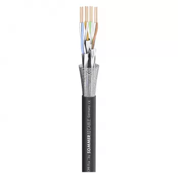 Sommer Cable SC-Mercator CAT.7 PUR mrežni kabel, PUR, Ø 6,4 mm, črn, prodaja na meter (581-0071)