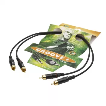 Sommer Cable SC-Onyx 2025 MKII stereo RCA kabel, neuravnotežen, 2 x 1 x 0,25 mm², 2x RCA vtič na 2x RCA vtič, HICON, črn, 2,5 m (ON81-0250-SW)