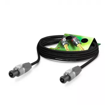 Sommer Cable Meridian 2x2.50mm² zvočniški kabel s konektorji SpeakON, 10 m, črn