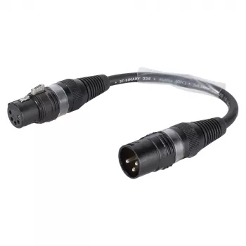 Sommer Cable adapter kabel, XLR vtič 3-pol. na XLR vtičnico 5-pol., črn, 0,15 m (B2WSU0015-SW)
