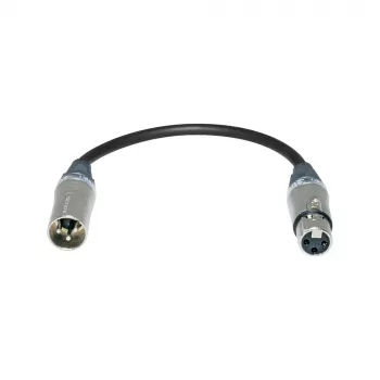 Sommer Cable adapter kabel, XLR vtič 3-pol. na XLR vtičnico 3-pol., NEUTRIK, siv, 0,2 m (SGZ9-20-200-0020)