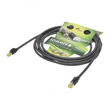 Sommer Cable SC-Mercator CAT.7 PUR mrežni kabel, 8 x 0,14 mm², RJ45 na RJ45, HIROSE, črn, 5 m (P7HS-0500-SW)
