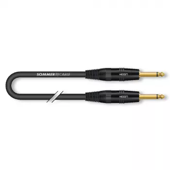 Sommer Cable SC-Spirit LLX inštrumentalni kabel, 6,0m, TS/TS mono, črn