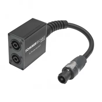 Sommer Cable SPY-N153 zvočniški vtič, avdio adapter, raven, antracit