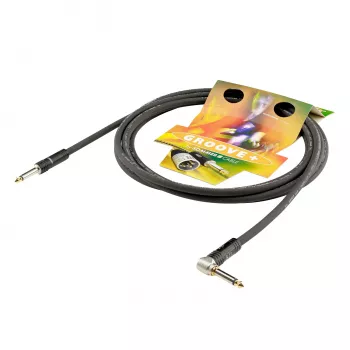 Sommer Cable SC-Spirit LLX inštrumentalni kabel, 6m, črn, 6,3mm TS klinka kotna na ravno