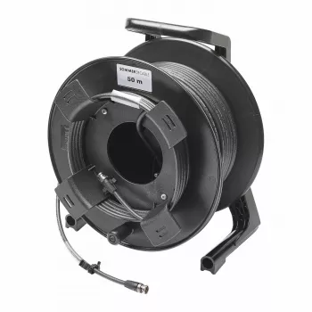 Sommer Cable SC-Vector PLUS 1.2/4.8 DZ video kabel na kolutu, vtič BNC na vtič BNC, NEUTRIK, črn, 50 m (DZGXG5000-SW-SW)