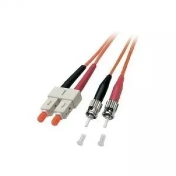 EFB Elektronik ECOFIBER dupleks optični patch kabel SC-ST, OM2 50/125 µm, LSZH, 15 m, oranžen