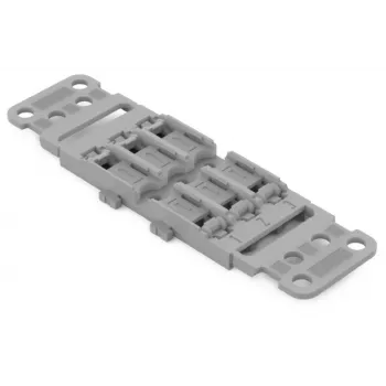 WAGO 221-2503 montažni adapter z razbremenitvijo vleka, 3-žilni, svetlo siv