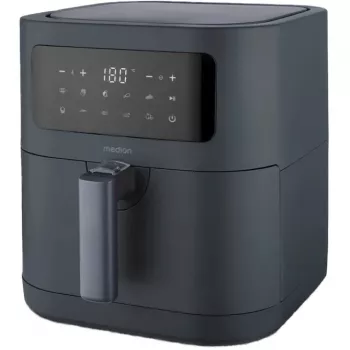 MEDION Life MD 11740 E40 XL cvrtnik na vroči zrak, siva, 2150 W, 5,2 L košara