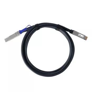 BlueOptics Fortinet FN-CABLE-QSFPDD-DAC-02 kompatibilen BlueLAN BL292901X2M26 QSFP-DD Direct Attach bakren kabel, 400GBASE-CR4, 26 AWG, 2 metra