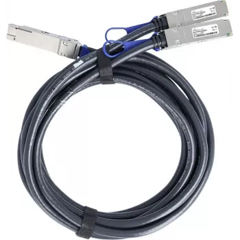 BLUELAN združljiv NVIDIA 980-9I98H-00V001 pasivni 200Gb/s QSFP56 na 2x100Gb/s QSFP56 InfiniBand HDR Direct Attach prehodni kabel, 2 metra, AWG26