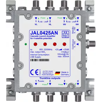 JULTEC JAL0425AN kaskadni SAT ojačevalnik z napajalnikom