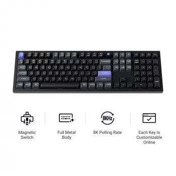 Keychron Q6HW-P1 Full Size Magnetic bela mehanska tipkovnica