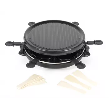 Giles & Posner EK4511GV2VDE namizni žar za raclett 1200 W, za 8 oseb, črno-srebrn