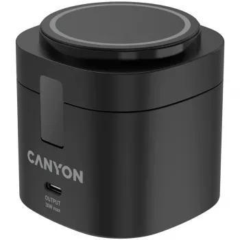 Canyon 4 v 1 brezžično polnilno stojalo, 30W max, velikost: 70x70x70,3mm, teža: 414g, s kablom 1M, črna