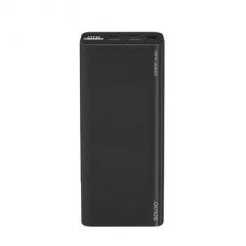SAVIO BA-05 20000 mAh power banka črna