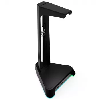 KRUX Rivt stojalo za slušalke z RGB osvetlitvijo, črno (KRXG003)