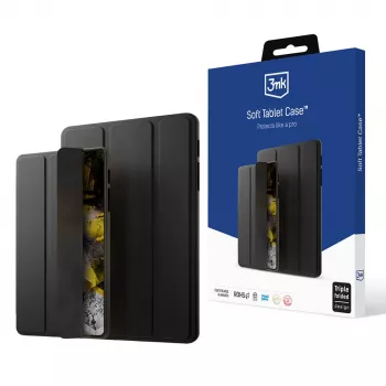 3MK mehki ovitek za tablico za Samsung Galaxy Tab S6 Lite 2020/2022/2024 - črn