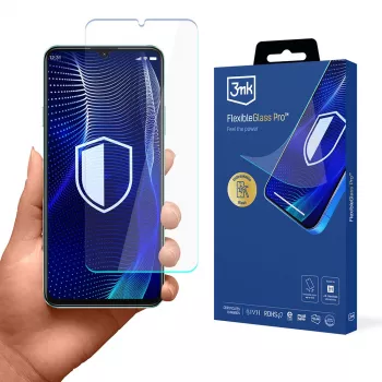 3MK PROTECTION FlexibleGlass Pro zaščitna folija za zaslon za Huawei Nova Y72 – hibridno steklo, trdota 7H, 0,3 mm, oleofobni premaz, 2,5D zaobljeni robovi, združljivo z ovitkom, samozdravilno
