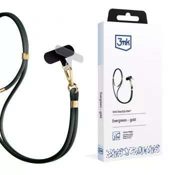 3mk EasyClip Elite trak za telefon z obeskom, Evergreen Gold