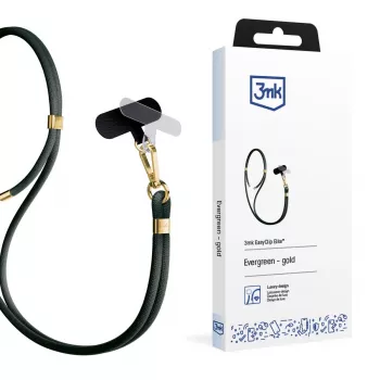 3mk EasyClip Elite trak za telefon z obeskom, Evergreen Gold