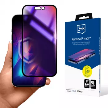 3MK Rainbow zaščitna folija za zasebnost za Apple iPhone 15 Plus