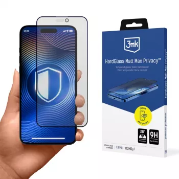 3MK HardGlass Matt Max Privacy zaščitna folija za zaslon za Apple iPhone 16 Pro