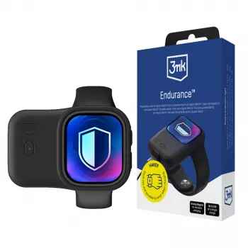 3mk ovitek s prenosnim polnilnikom Endurance za Apple Watch 44 mm/45 mm, 2,5 W, 1200 mAh, USB-C, črna