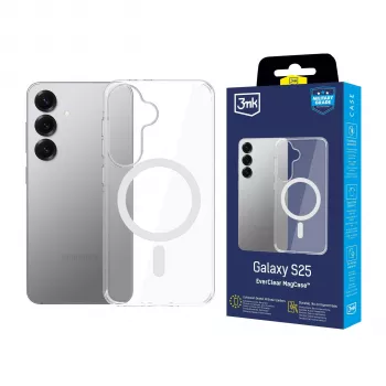 3MK EverClear MagCase za Samsung Galaxy S25 – prosojen