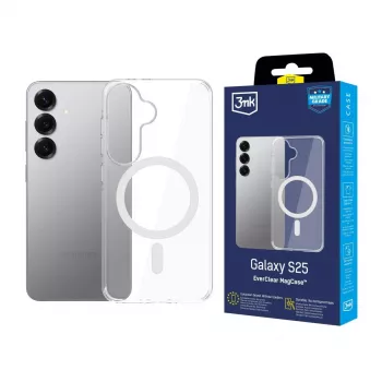 3MK EverClear MagCase za Samsung Galaxy S25 – prosojen