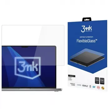 3MK zaščitna folija za zaslon FlexibleGlass iz hibridnega stekla za Apple MacBook Pro 16 inch (2021-2026)