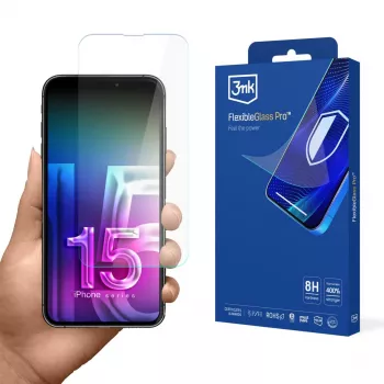 3MK FlexibleGlass Pro zaščitna folija za zaslon za Apple iPhone 15
