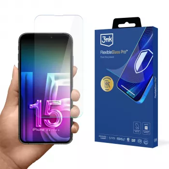 3MK FlexibleGlass Pro zaščitna folija za zaslon za Apple iPhone 15 Pro